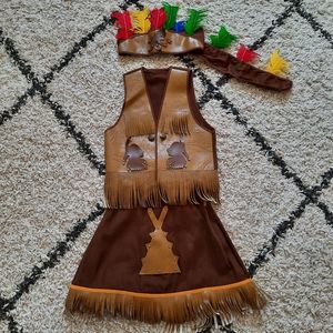 Vintage Native American girl costume